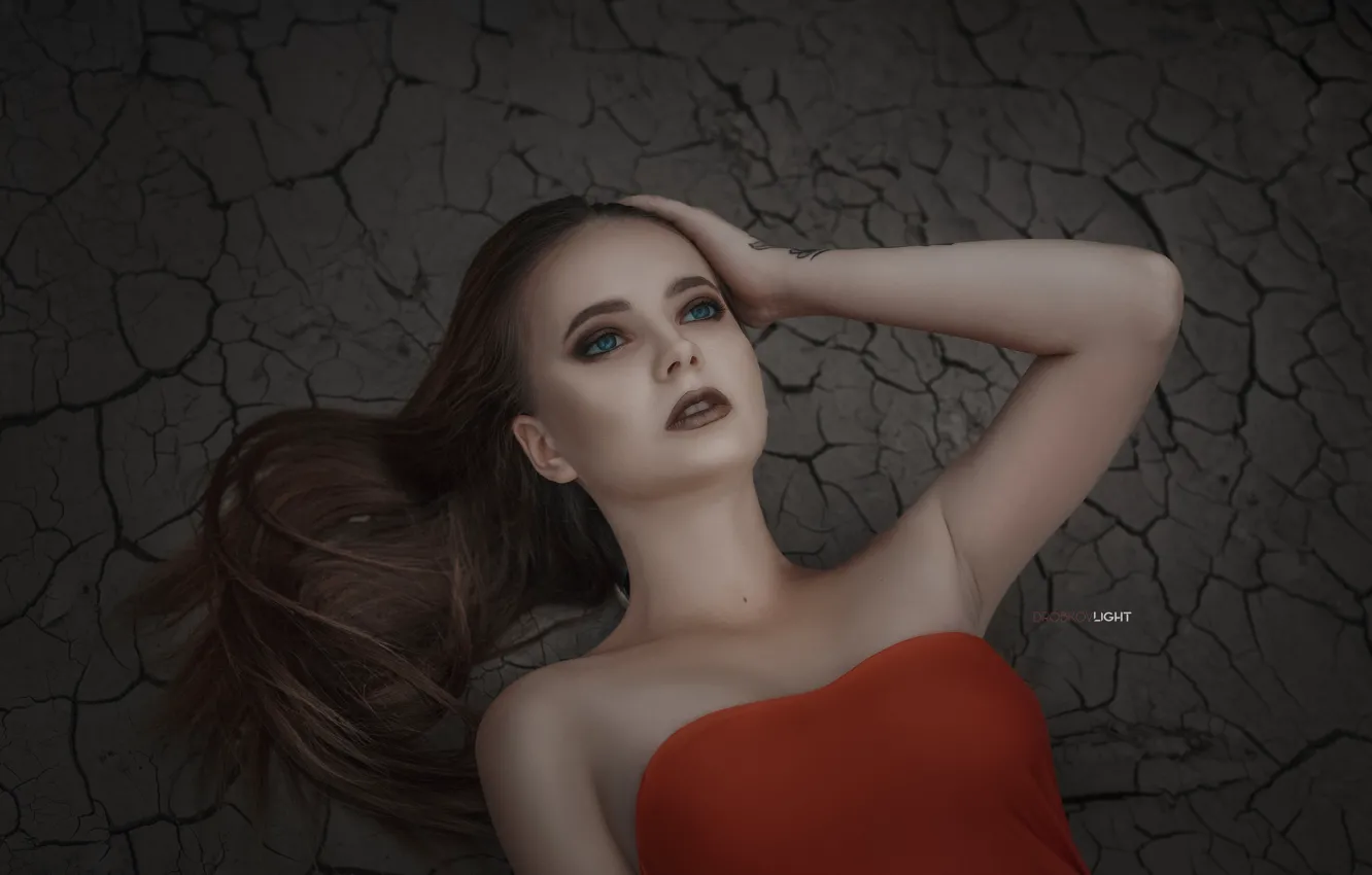 Photo wallpaper girl, makeup, Alexander Drobkov-Light, Eva Lapenko
