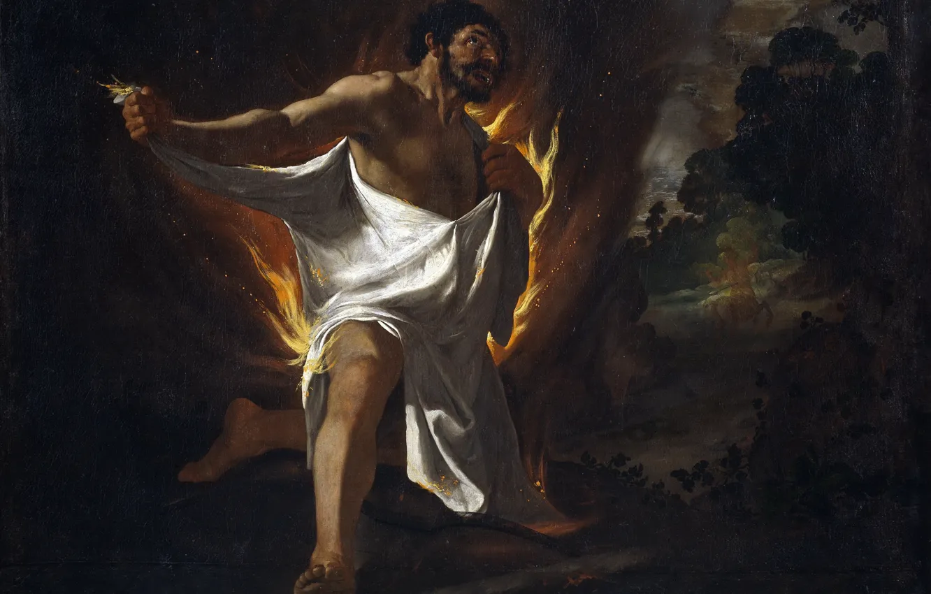 Photo wallpaper Francisco de Zurbaran, Cycle of Hercules, The Death Of Hercules, 1634)