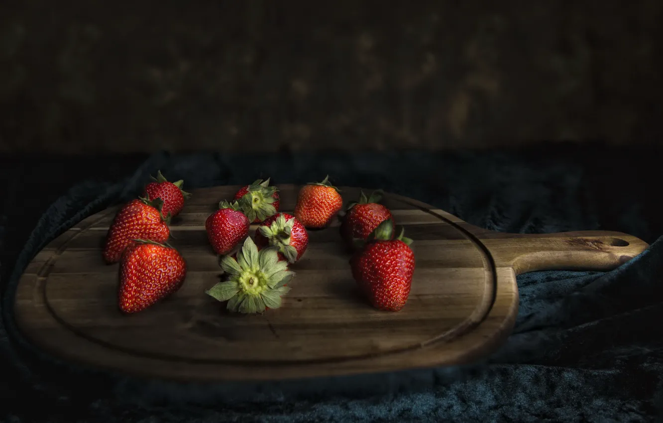 Photo wallpaper berries, food, strawberry