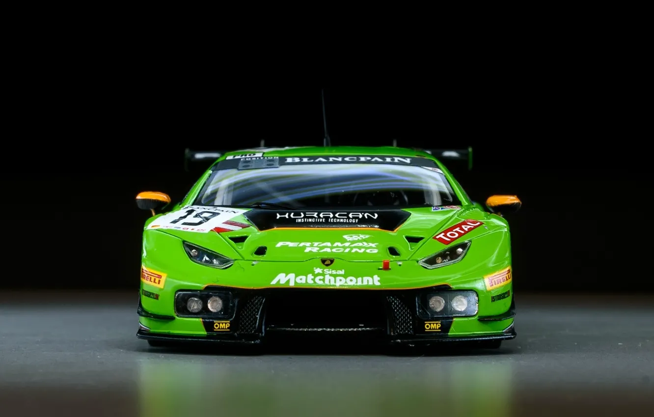 Photo wallpaper Lamborghini, power, front view, GT3, Spark, 2015, Huracan, Lamborghini Huracan GT3