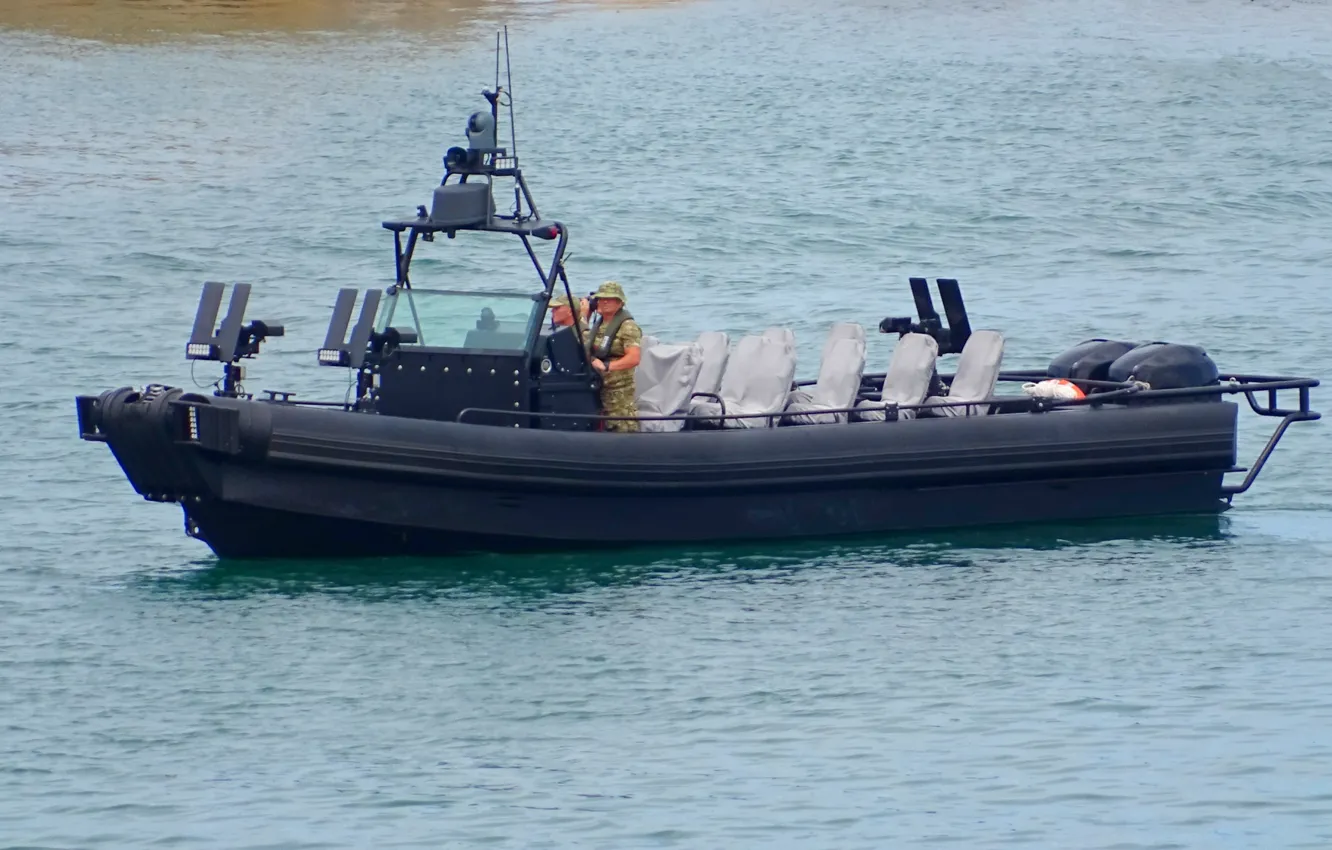 Photo wallpaper boat, assault, special