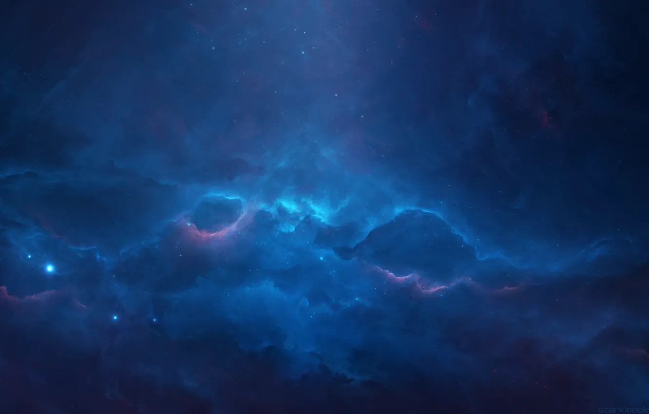 Photo wallpaper space, stars, nebula, fiction, art, space, fantasy, nebula