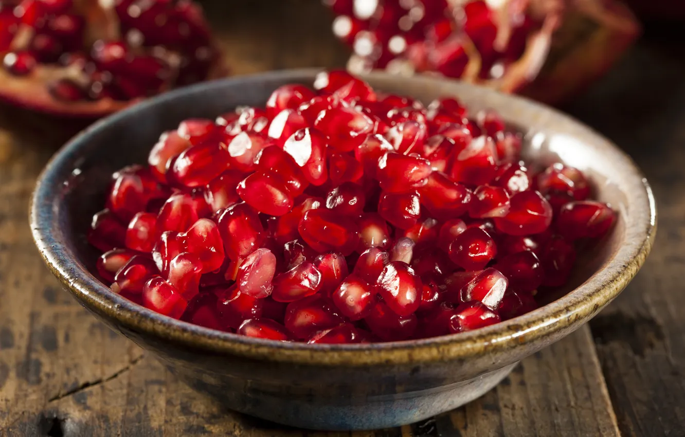 Photo wallpaper grain, plate, garnet