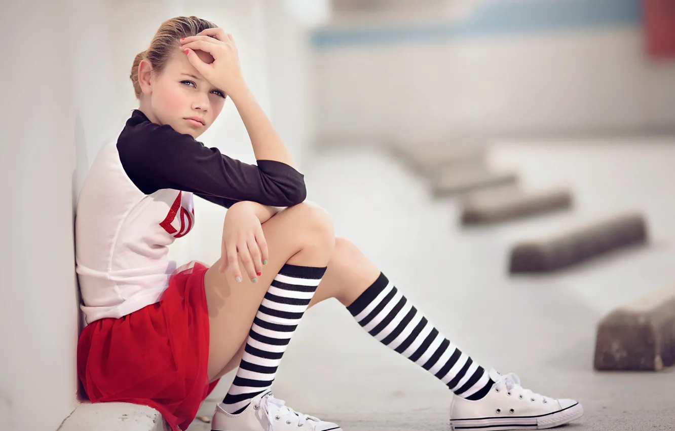 Photo wallpaper sneakers, girl, Golf, Julia Altork