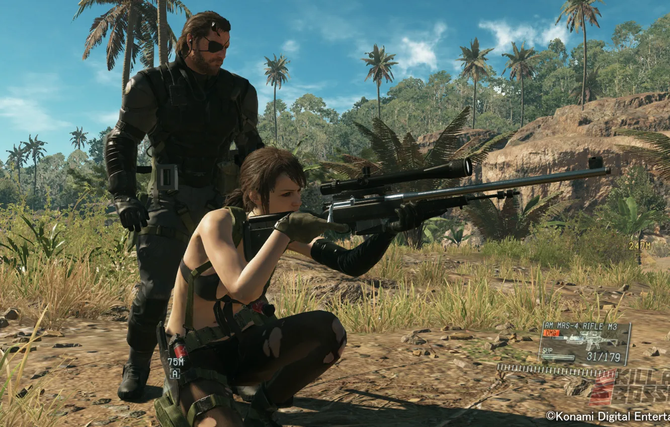 Photo wallpaper Snake, Kojima Productions, Big Boss, Metal Gear Solid V: The Phantom Pain, Quiet