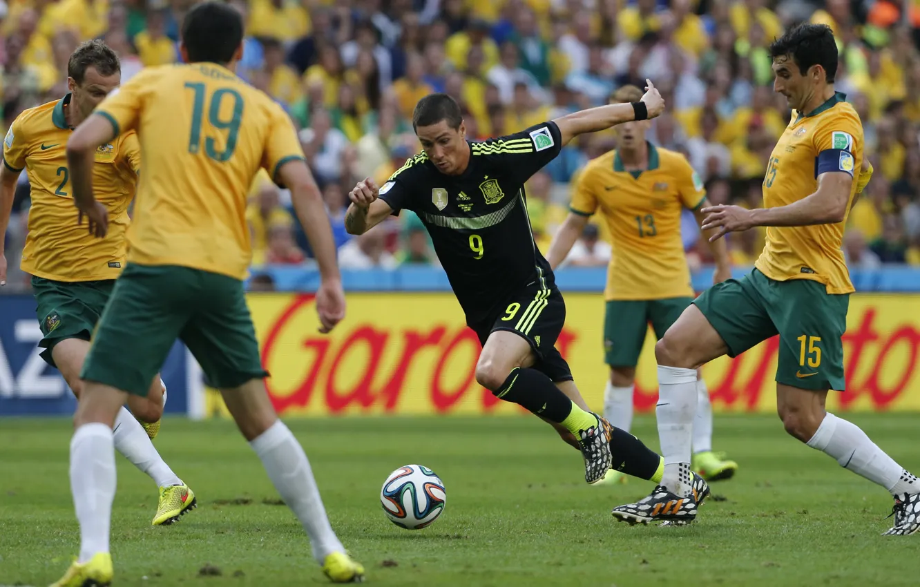 Photo wallpaper football, Spain, Brazil, player, football, Fernando Torres, Fernando Torres, Spain