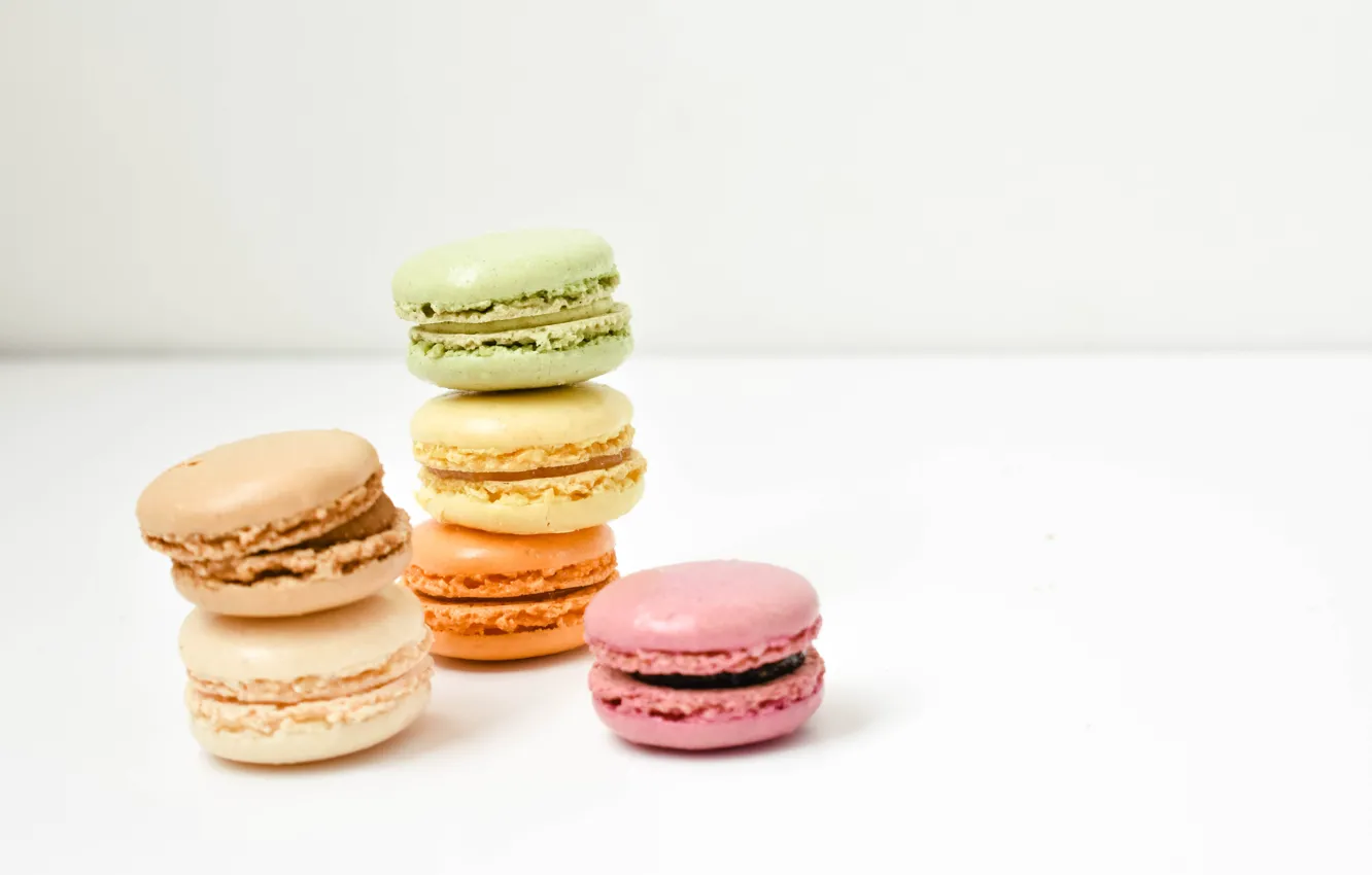 Photo wallpaper cookies, dessert, cakes, macaron, almond