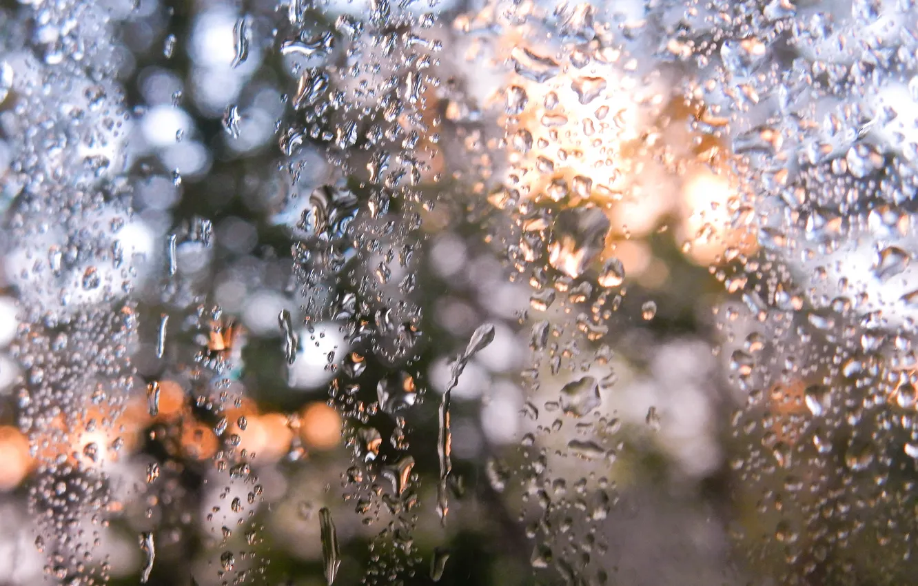 Photo wallpaper drops, rain, window, widescreen, background, the Wallpapers, full screen, HD wallpapers