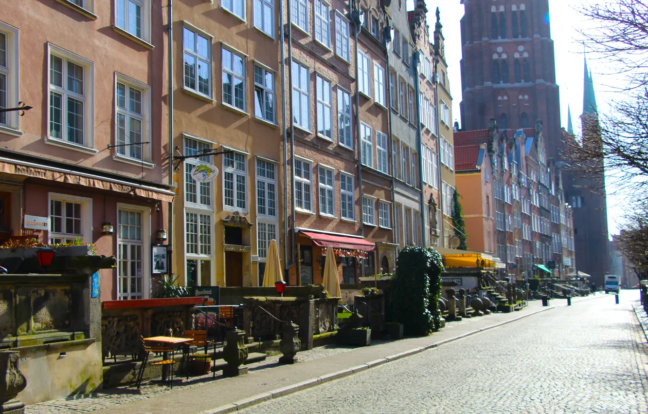 Photo wallpaper street, Gdansk, HISTORIC