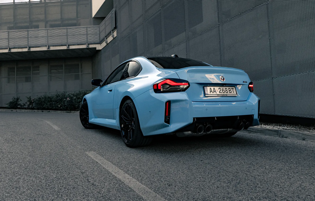 Photo wallpaper BMW, rear view, M2, G87, 🤢, BMW M2 AT