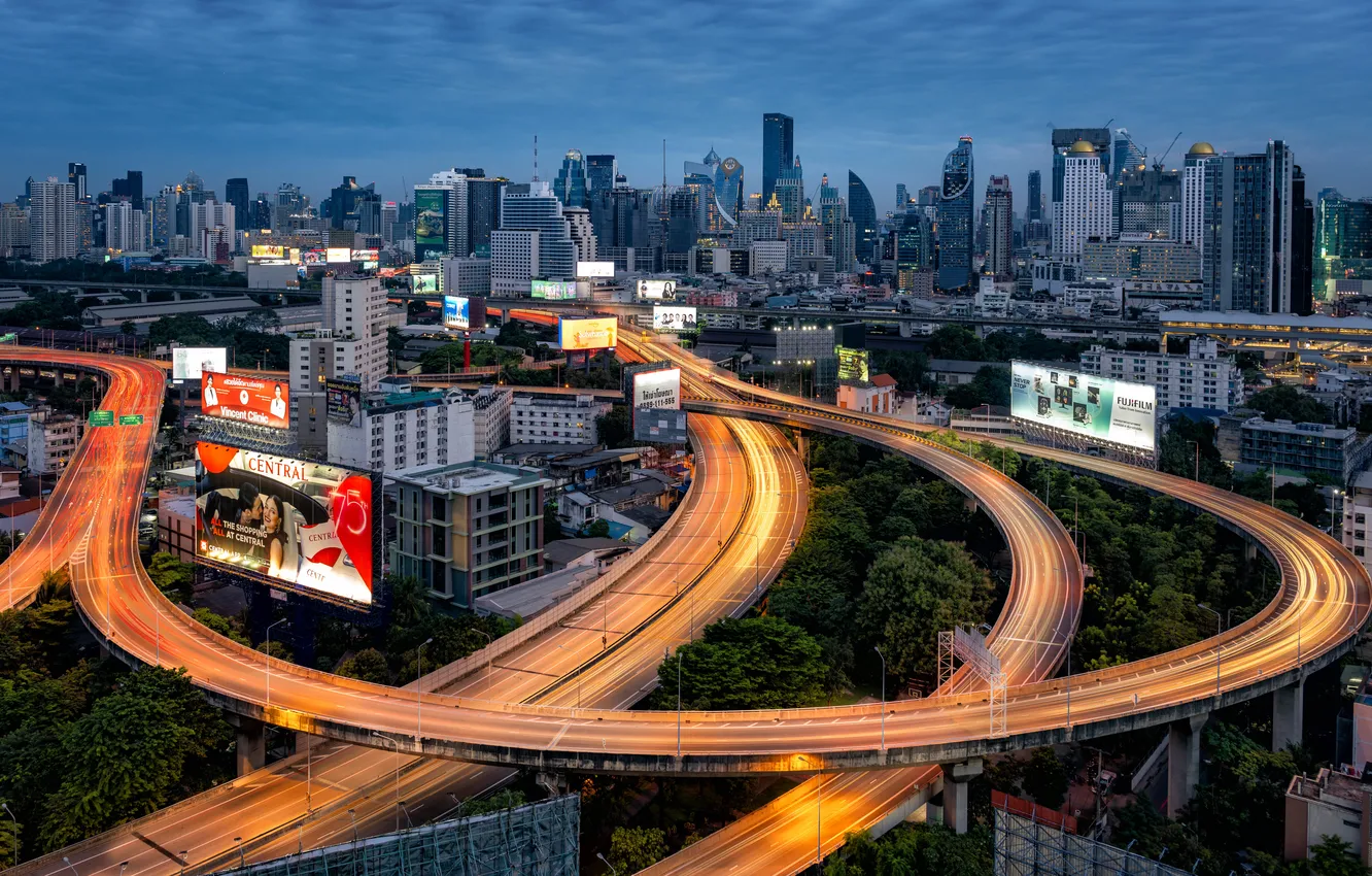 Photo wallpaper city, Thailand, Bangkok