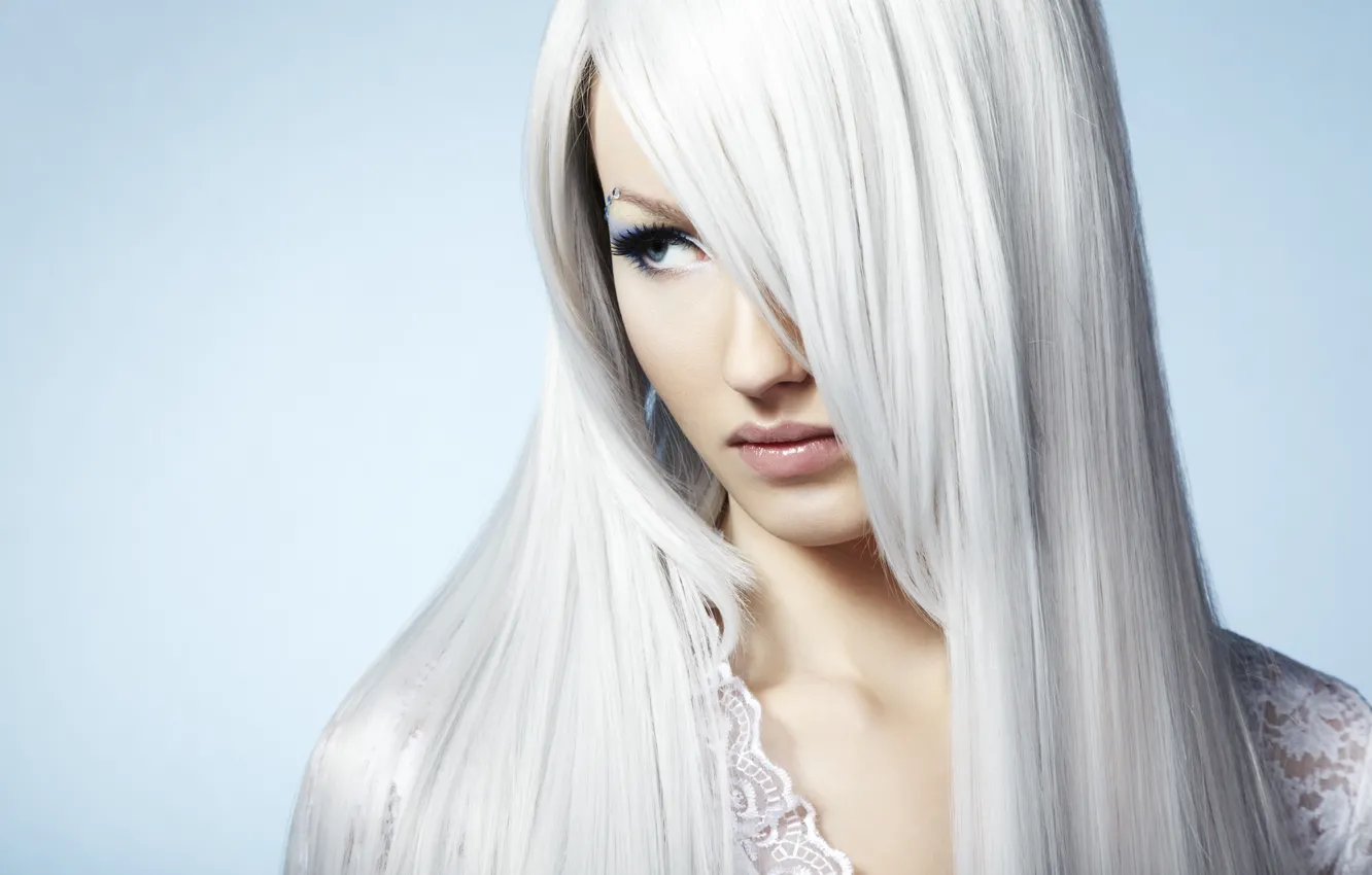 Photo wallpaper eyes, girl, blonde