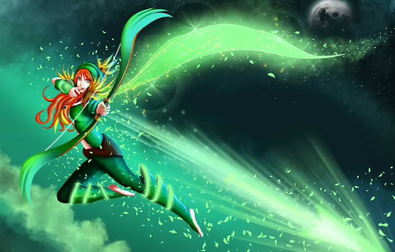 Photo wallpaper girl, Archer, dota 2, windrunner, windranger, lyralei