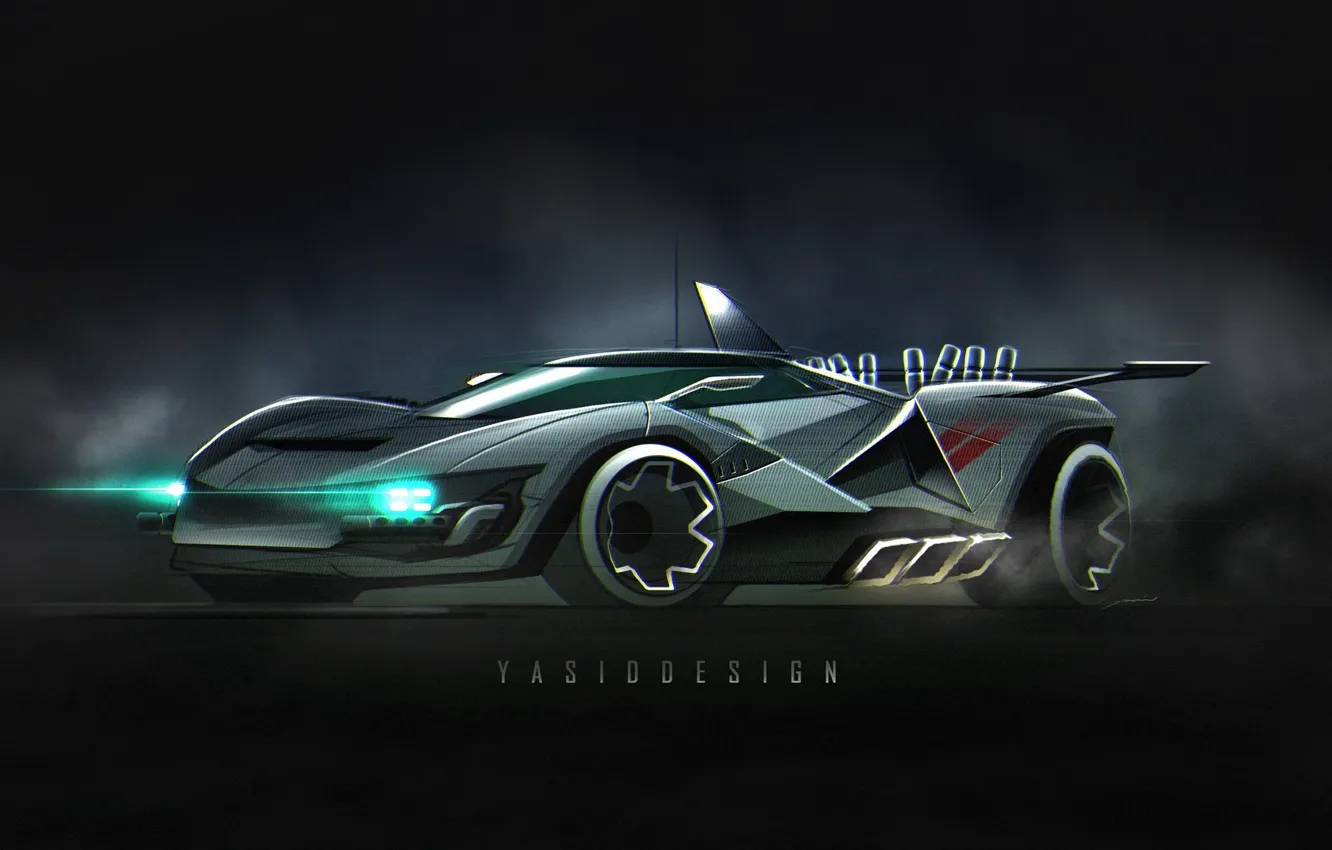 Photo wallpaper machine, auto, future, fiction, art, sci-fi, science fiction, sci fi