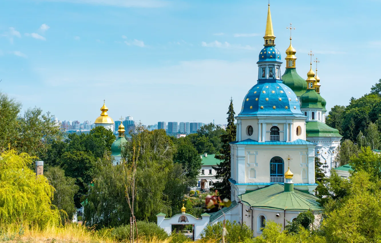 Photo wallpaper landscape, the city, Ukraine, Kiev, Cathedral