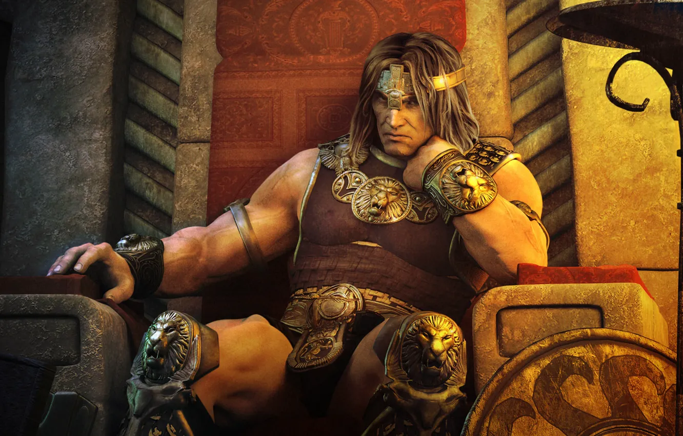 Photo wallpaper the game, warrior, shield, of thrones