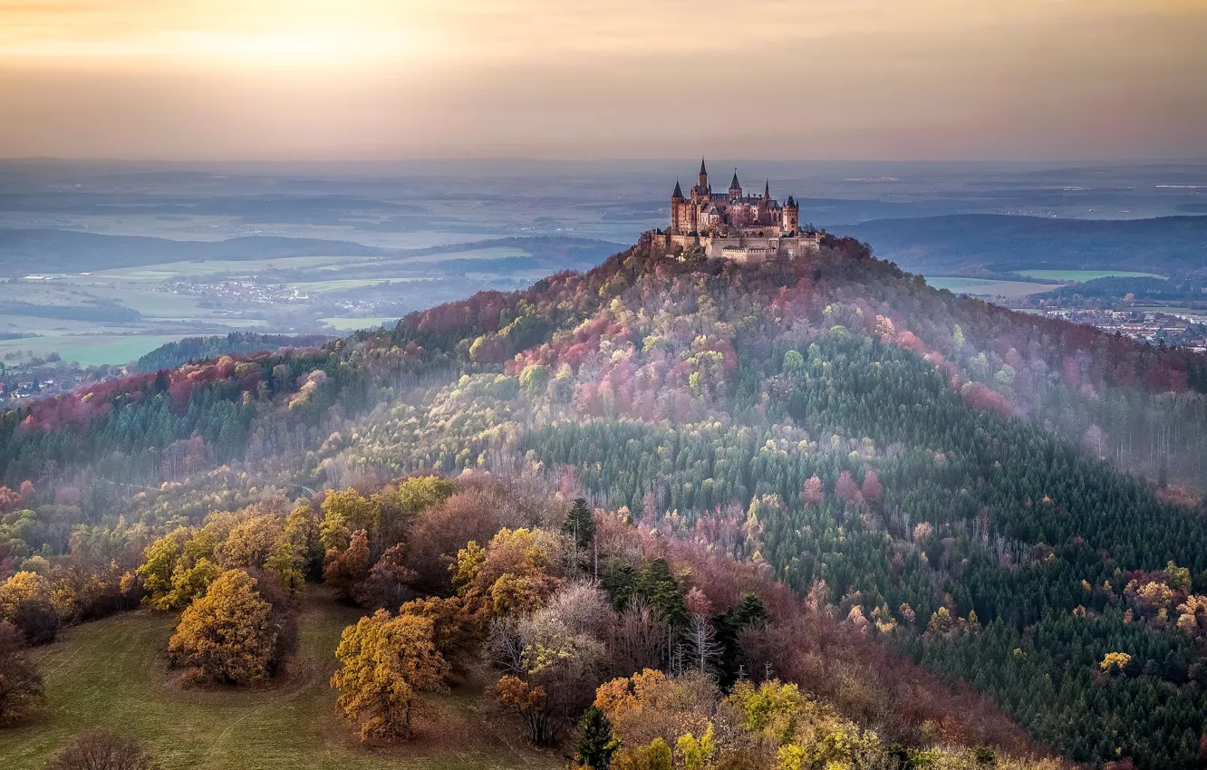 Photo wallpaper Germany, Hohenzollern Castle, Baden-Württemberg