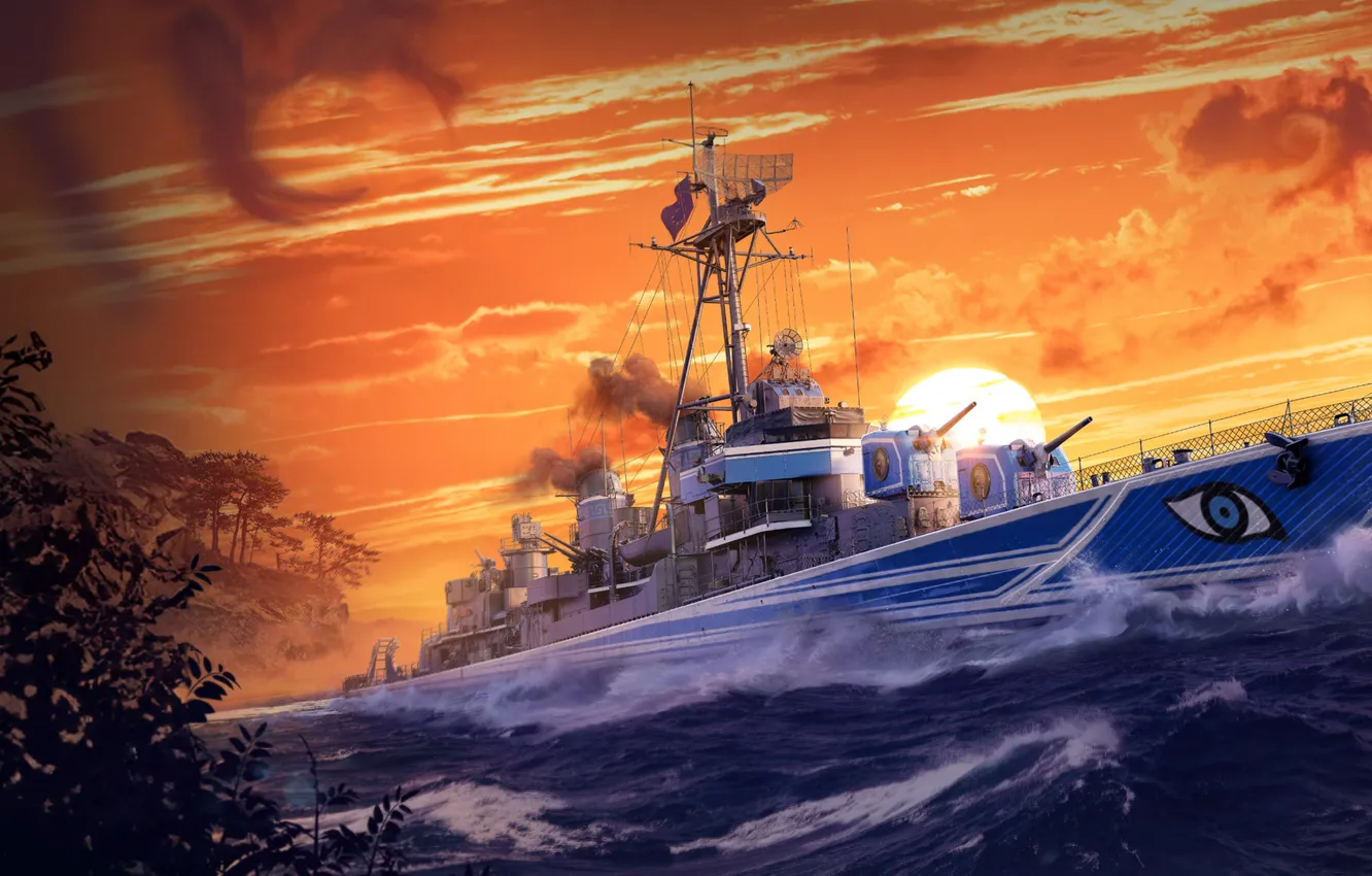 Photo wallpaper Games, PlayStation 4, Xbox One, World of Warships, PC Game, Game Art, PlayStation 5, World …