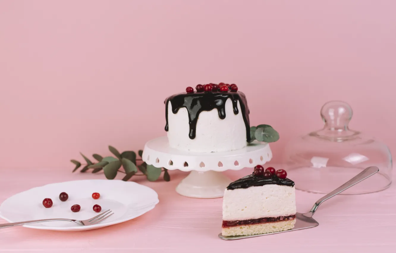 Photo wallpaper berries, cake, cakes