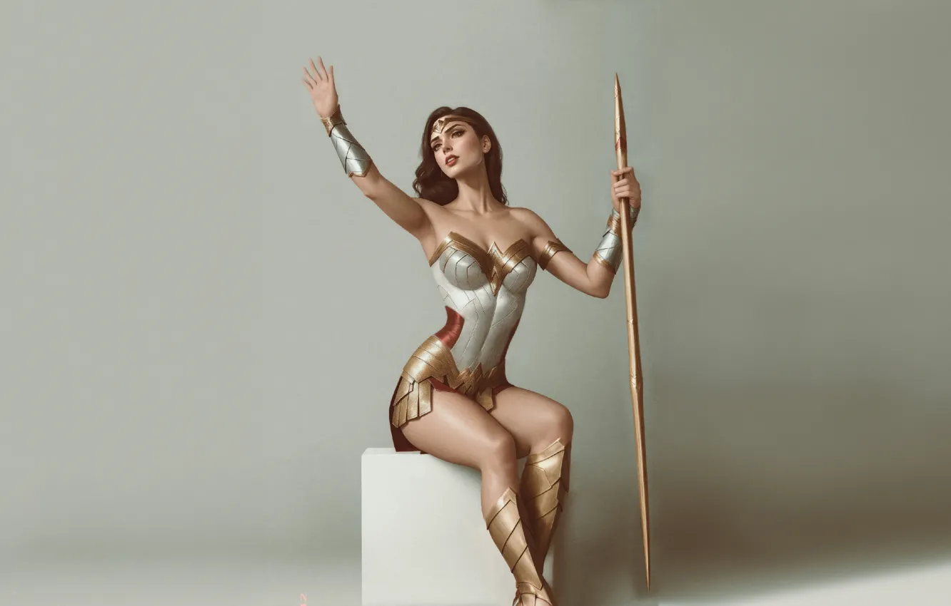 Photo wallpaper Wonder Woman, majesty, Amazonian