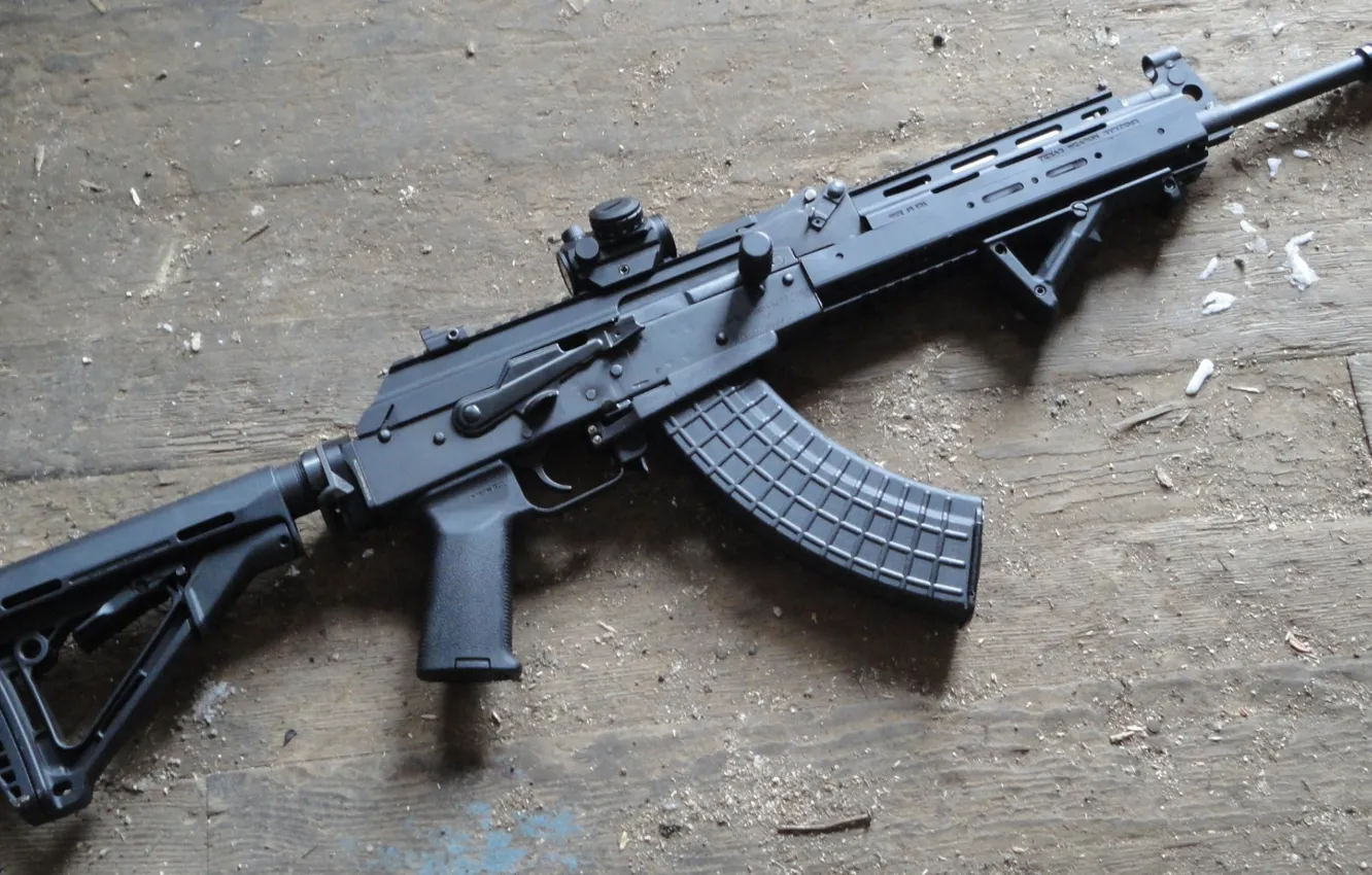 Photo wallpaper weapons, machine, weapon, custom, Kalashnikov, assault Rifle, AKM, ak