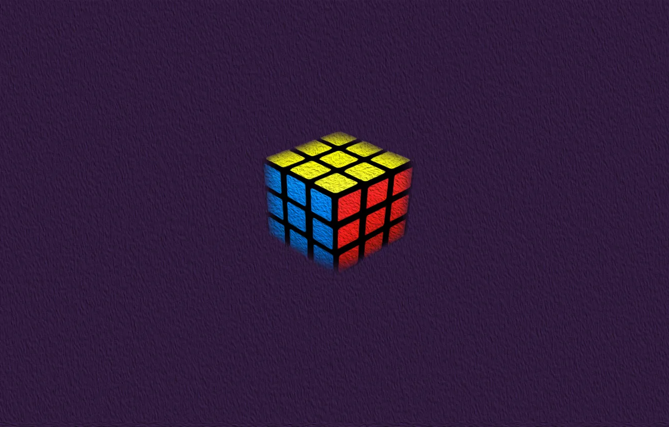 Photo wallpaper background, color, minimalism, Rubik's cube