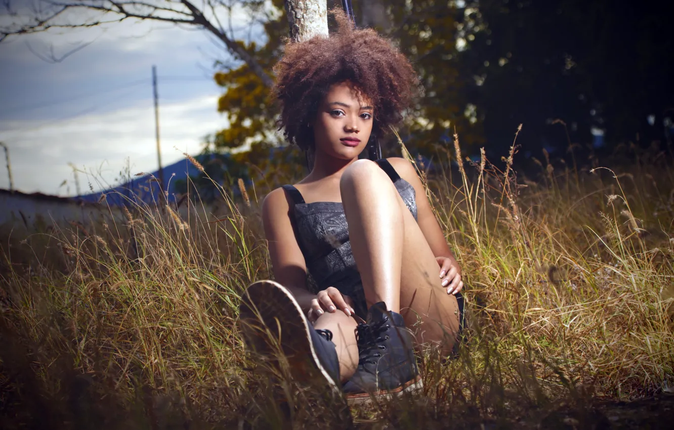 Photo wallpaper girl, pose, Karlita