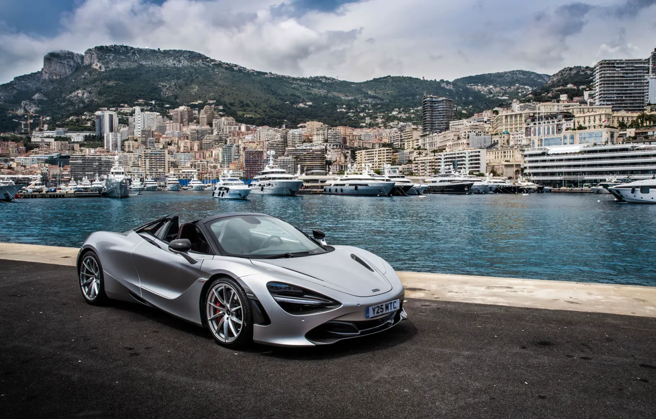 Photo wallpaper McLaren, supercar, Monaco, Monaco, Spider, 720S, 2019