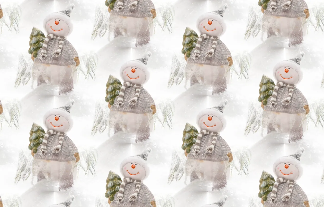Photo wallpaper background, holiday, new year, texture, snowman