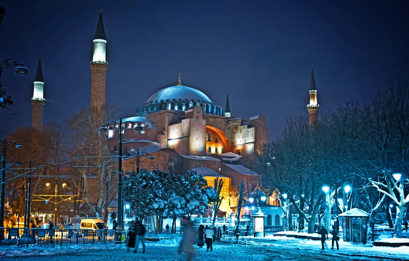 Photo wallpaper mosque, Istanbul, Turkey, Istanbul, Turkey