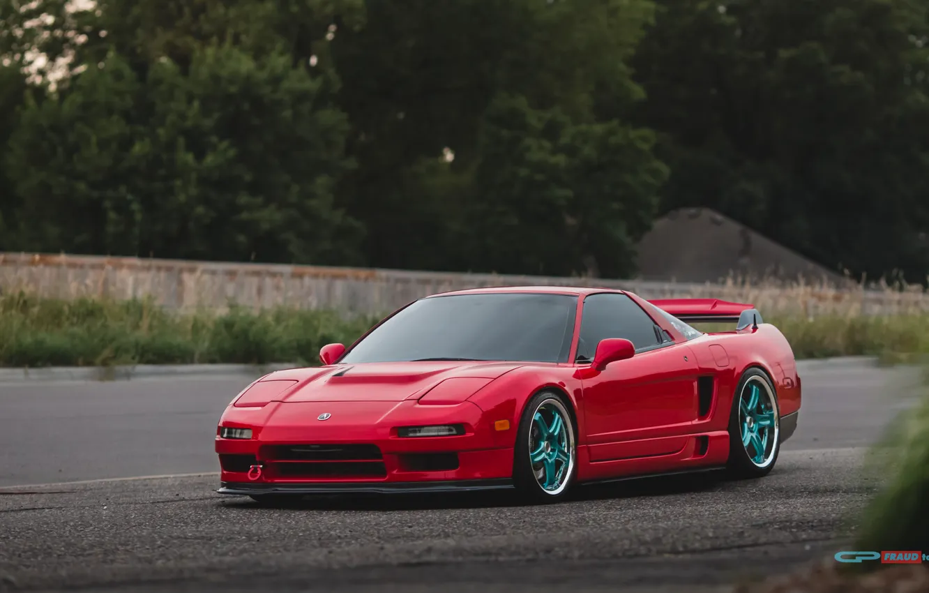 Photo wallpaper red, before, Japan, red, Honda, Front, Honda, tuning