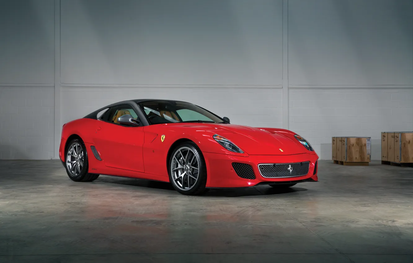 Photo wallpaper Ferrari, red, 599, Ferrari 599 GTO