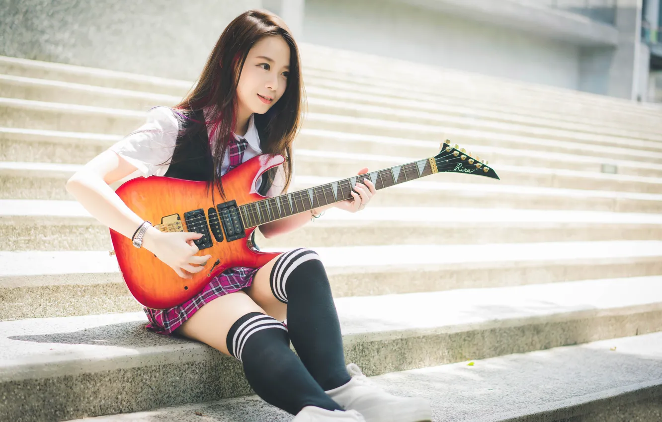 Photo wallpaper tie, Golf, East, guitarist