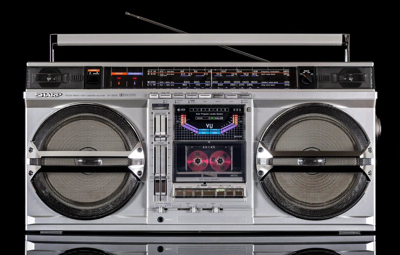 Photo wallpaper Sharp, Boombox, GF-9000H, Game