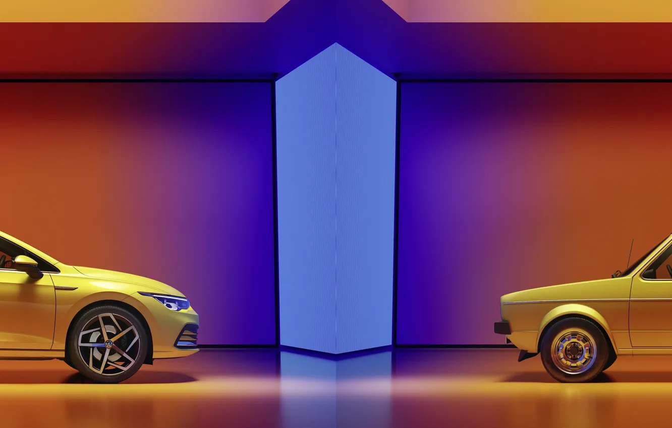 Photo wallpaper Volkswagen, hatchback, Golf, hatchback, R-Line, 2020