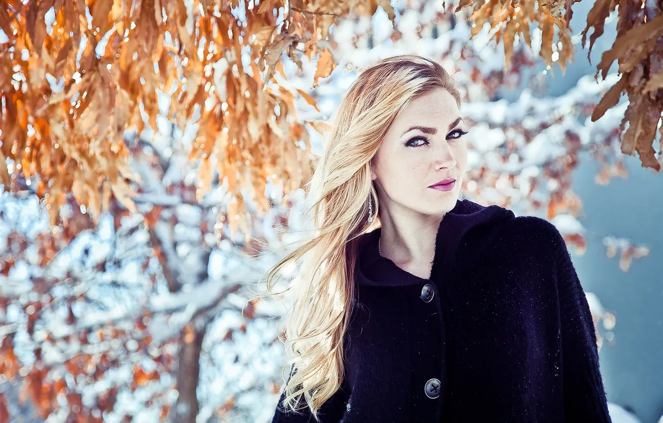 Photo wallpaper girl, background, portrait