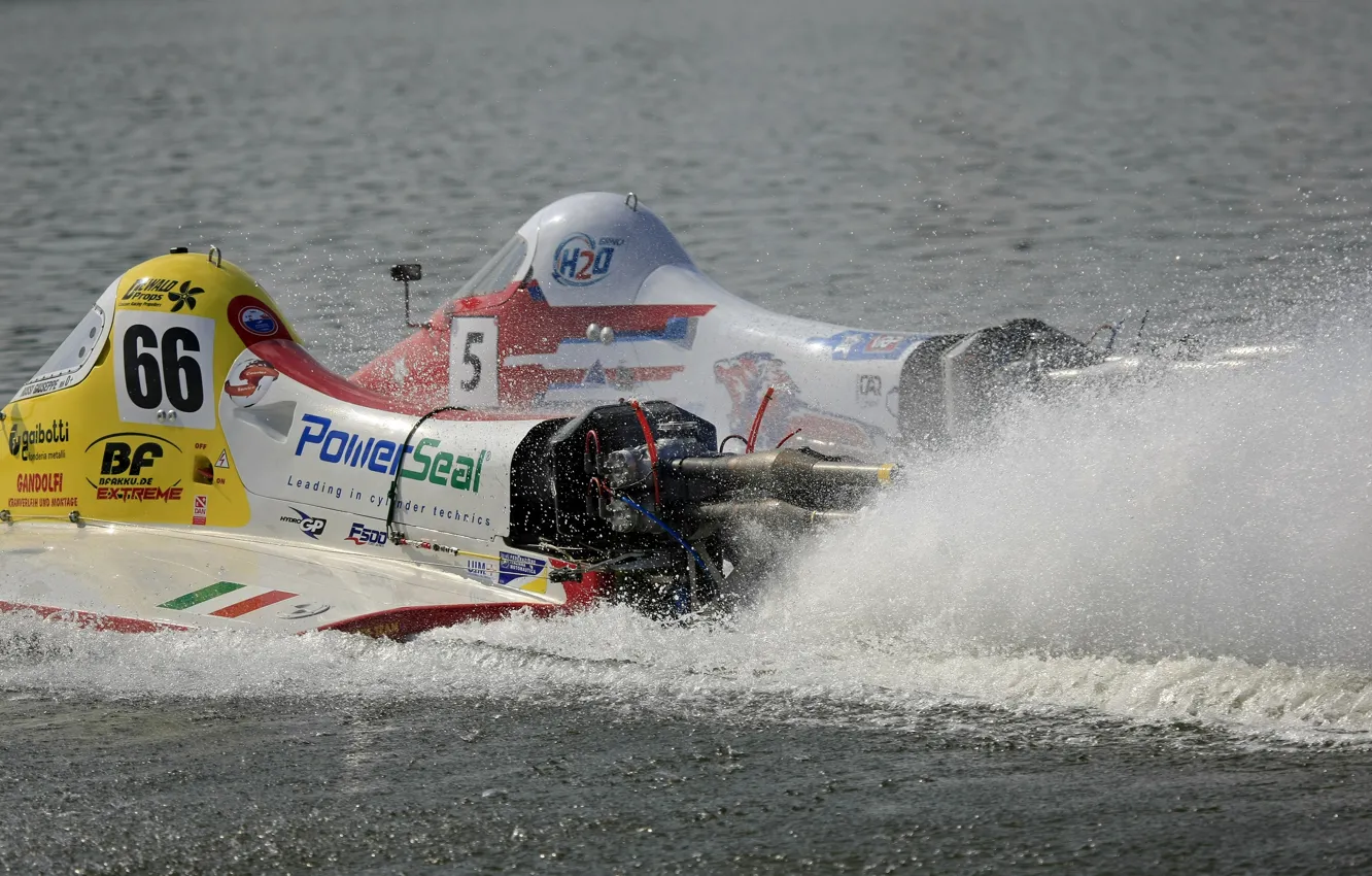 Photo wallpaper race, boat, speed