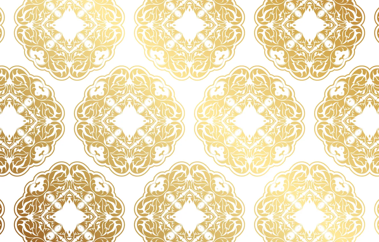 Photo wallpaper texture, white background, gold, background, pattern, Decorative