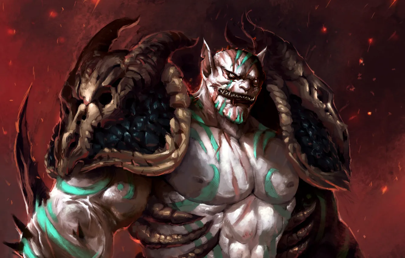 Photo wallpaper art, Orc, The hobbit, The Hobbit, Azog, MoshYong, Azog