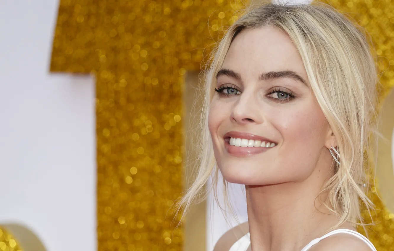 Photo wallpaper eyes, look, girl, smile, hair, actress, blonde, girl