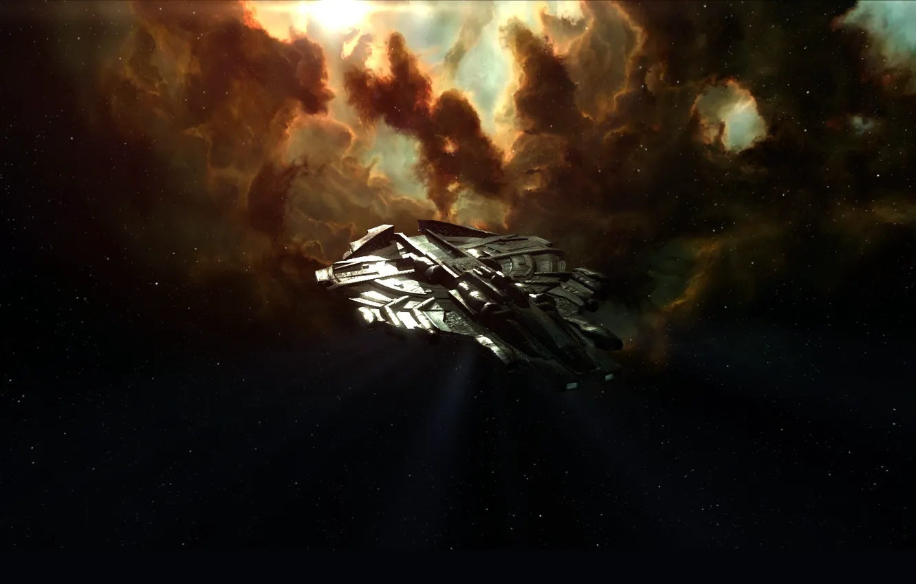 Photo wallpaper space, nebula, eve online