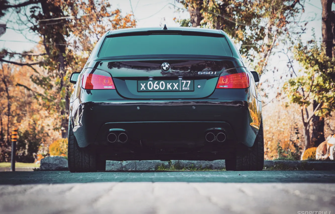 Photo wallpaper Black, BMW, BMW, Armenia, E60, 550i, Bimmer, Yerevan