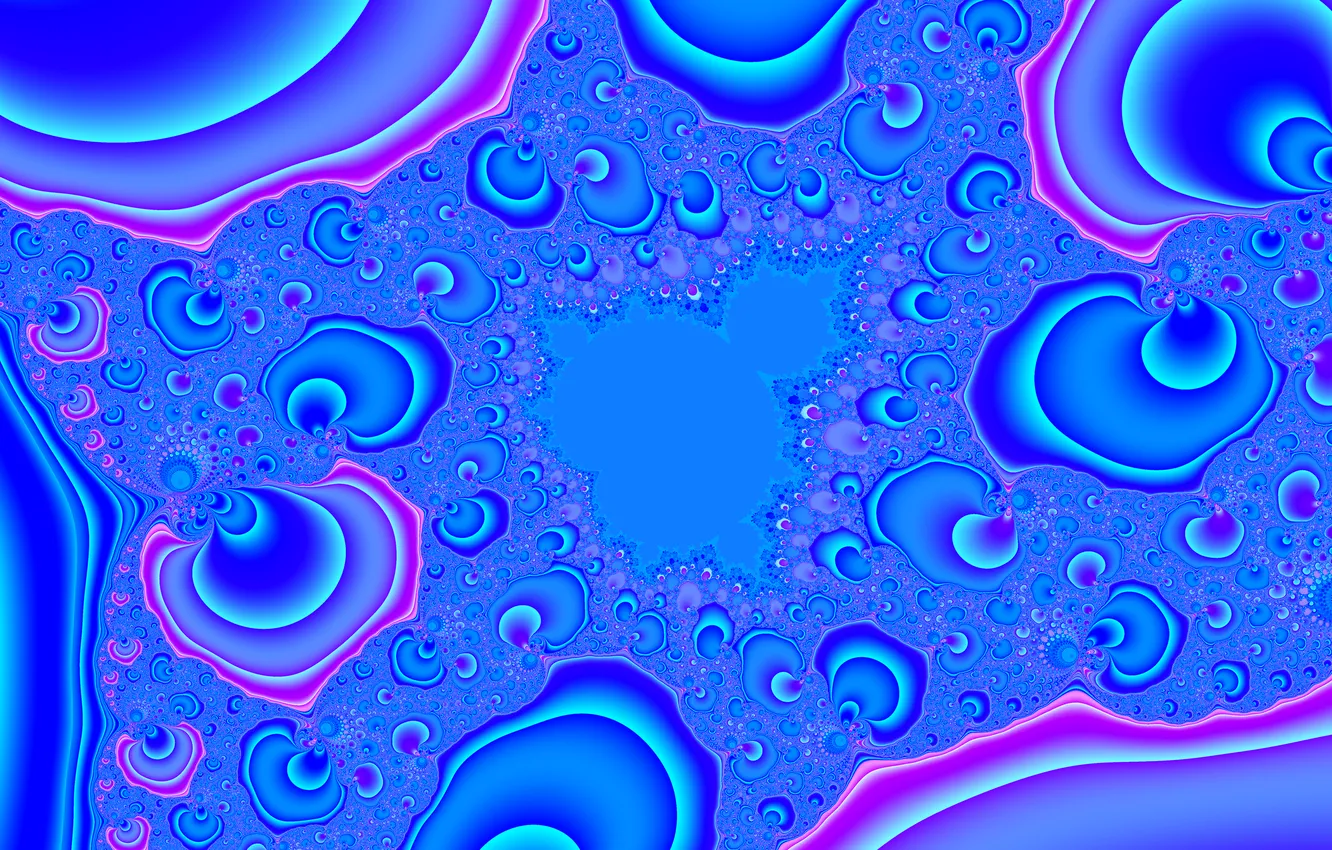 Photo wallpaper abstraction, curls, fractal, blue background, composition, abstract background