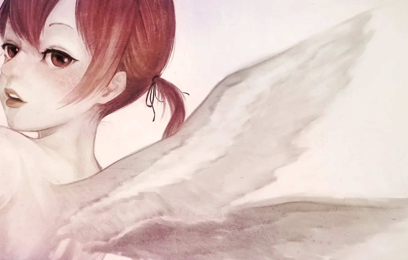 Photo wallpaper wings, angel, girl