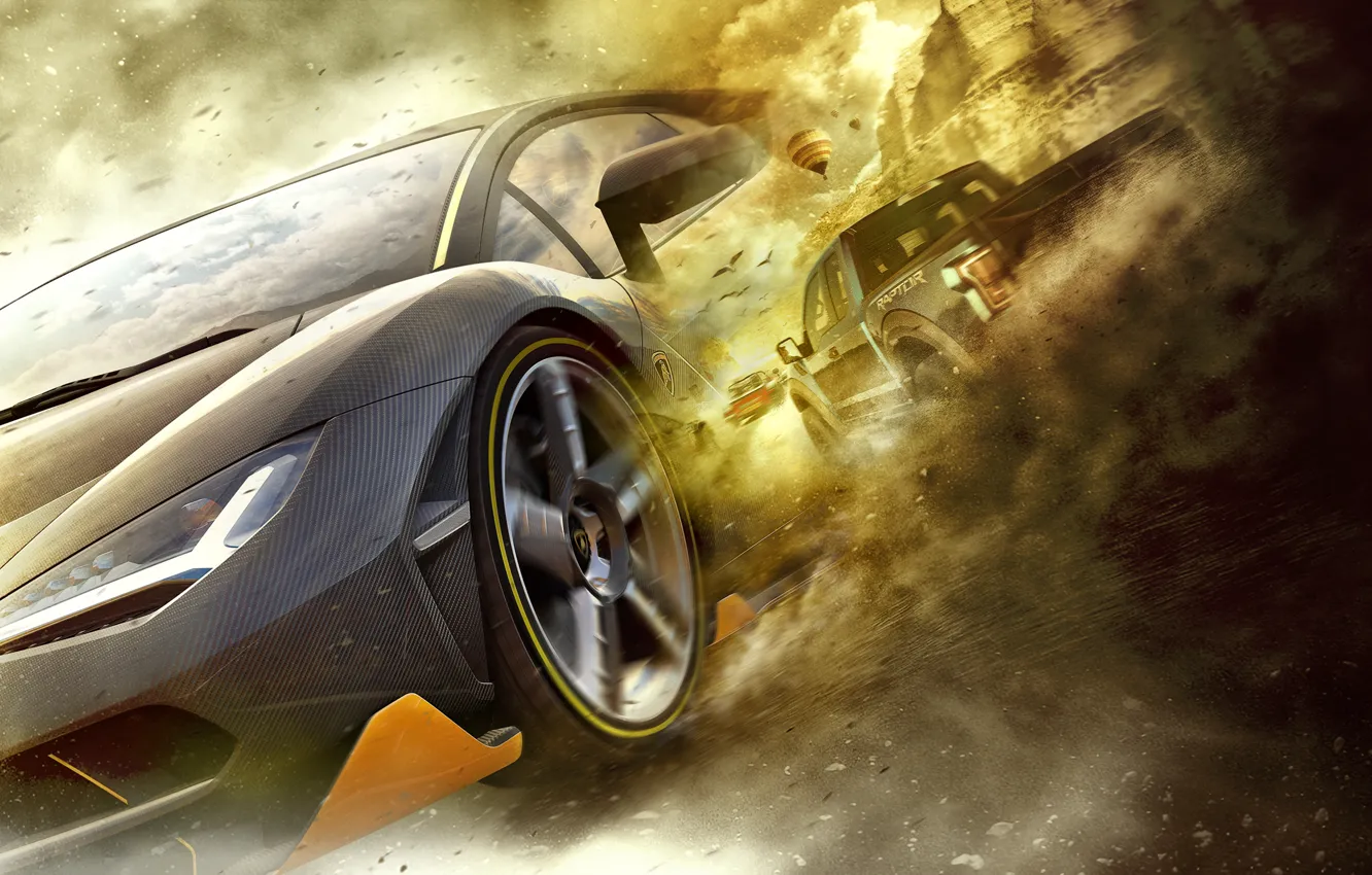 Photo wallpaper Lamborghini, Microsoft Studios, Forza Horizon 3, Playground Games
