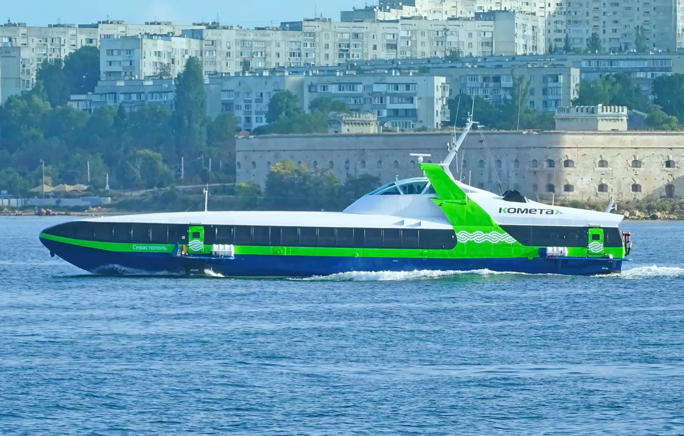 Photo wallpaper comet, ship, Sevastopol, hydrofoils
