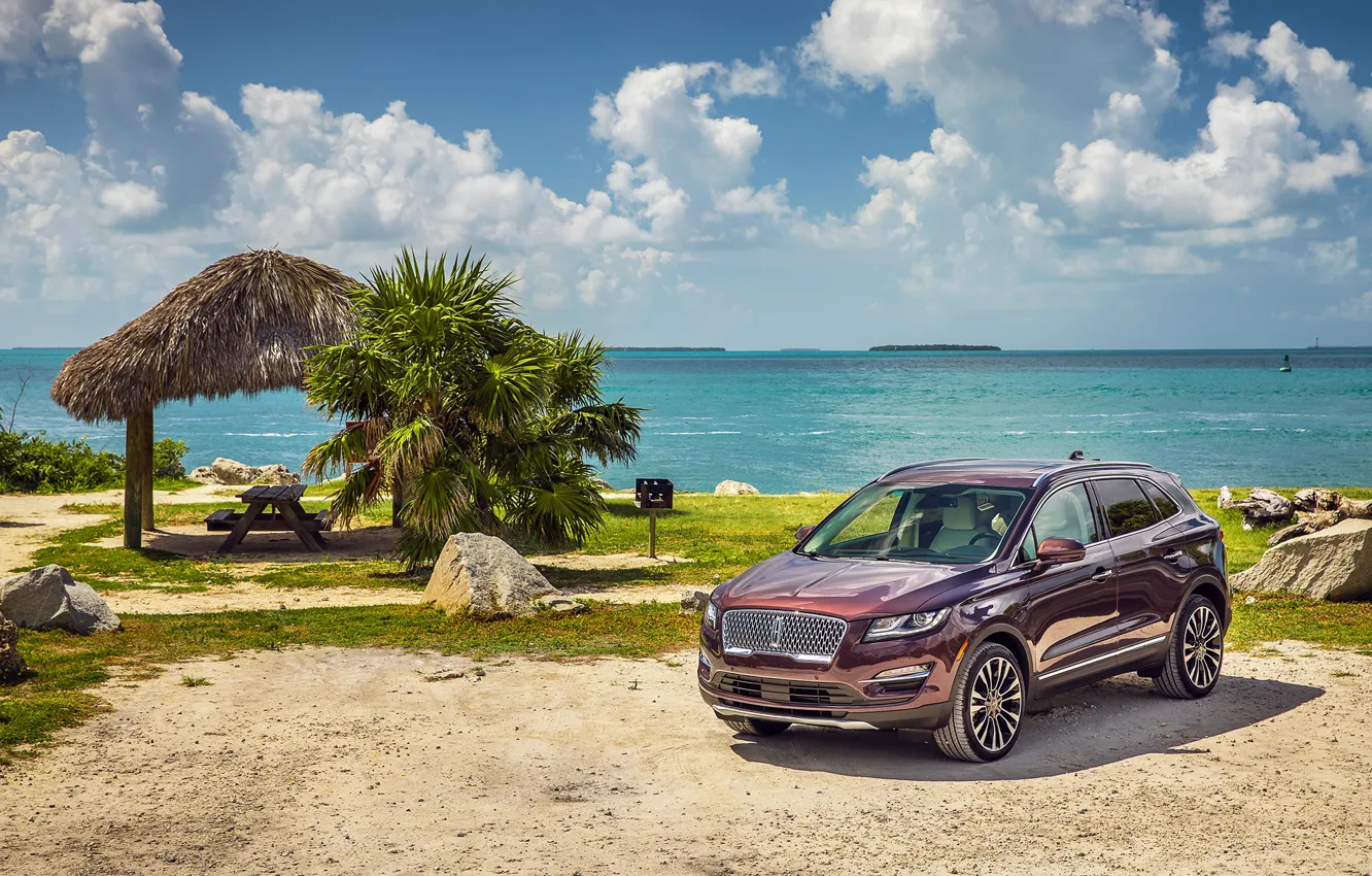 Photo wallpaper sea, Lincoln, the sky, palm trees, Black Label, MKC
