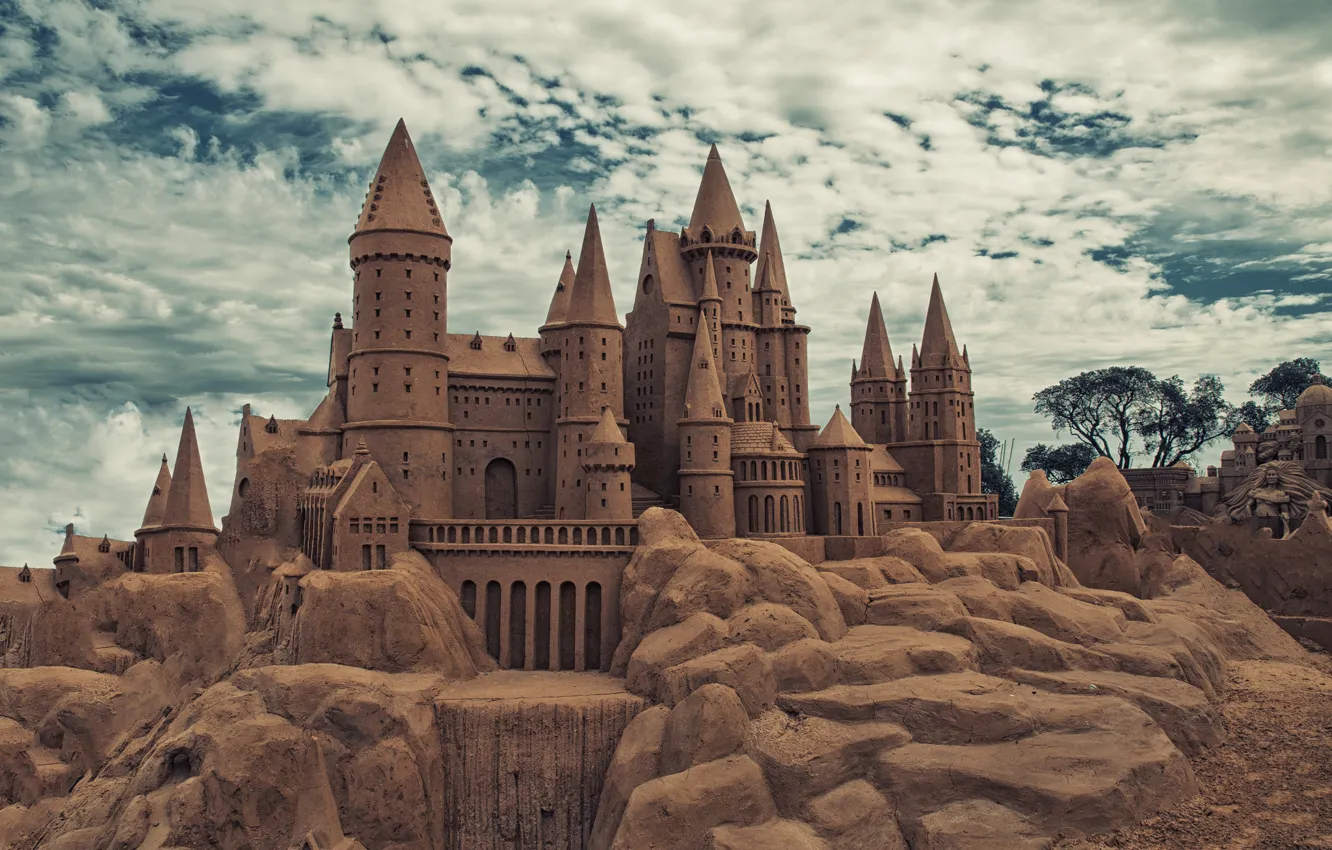 Photo wallpaper sand, clouds, background, widescreen, Wallpaper, wallpaper, widescreen, background