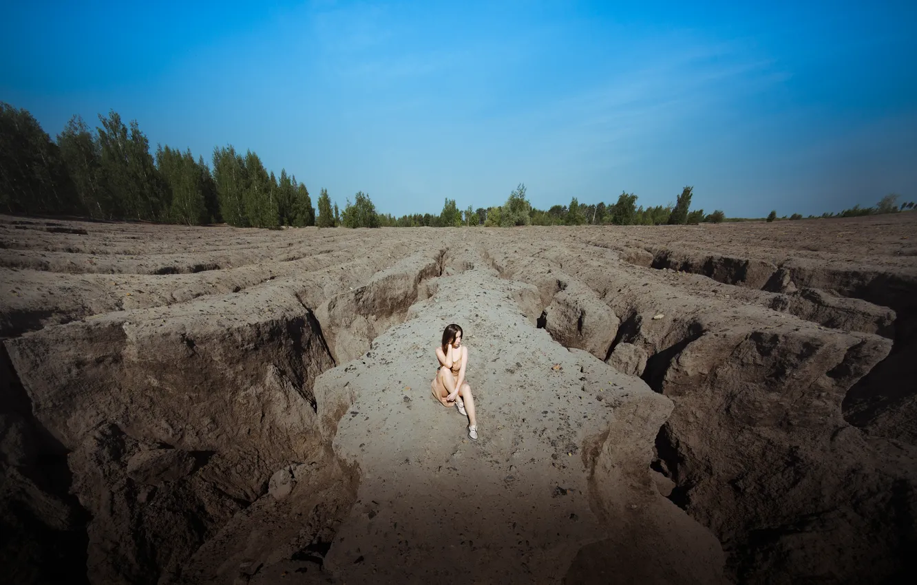 Photo wallpaper woman, model, person