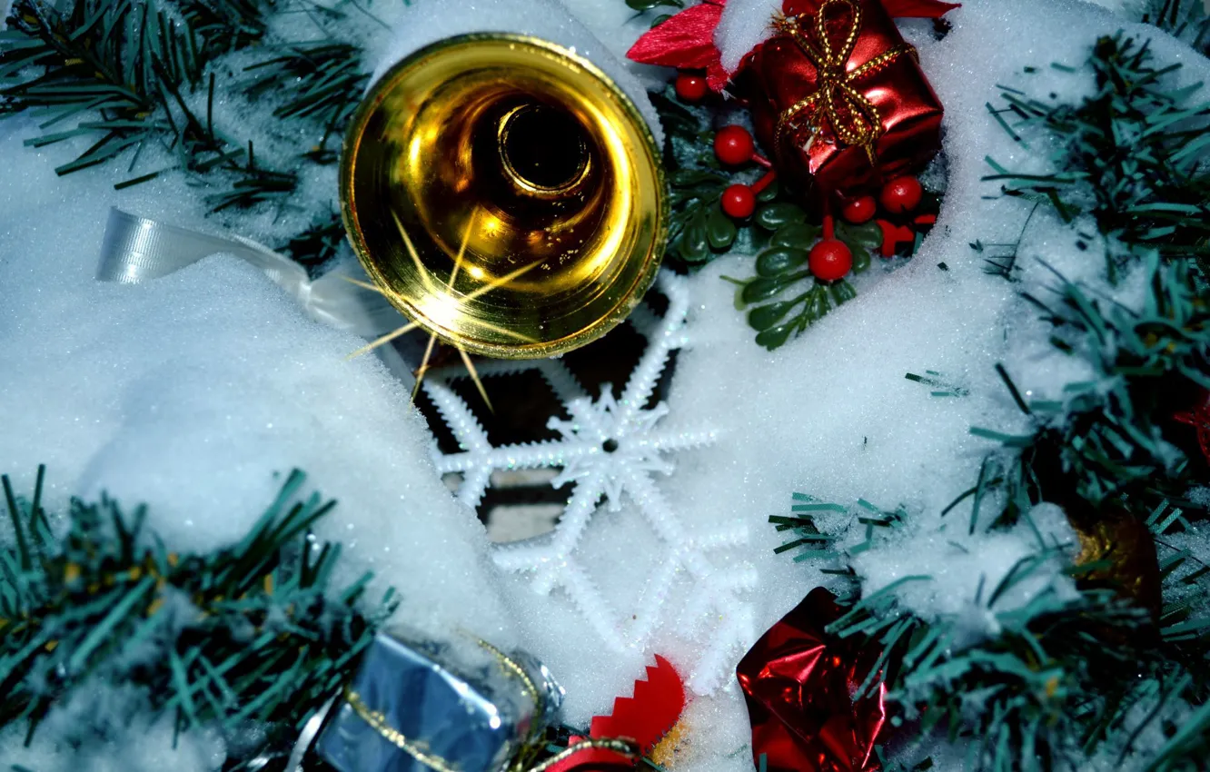 Photo wallpaper winter, snow, joy, nature